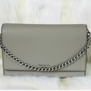 Kate Spade Cameron Convertible Crossbody Gray EUC